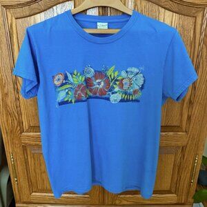 Crazy Shirts Blue Hawaii Dyed Crewneck Tee